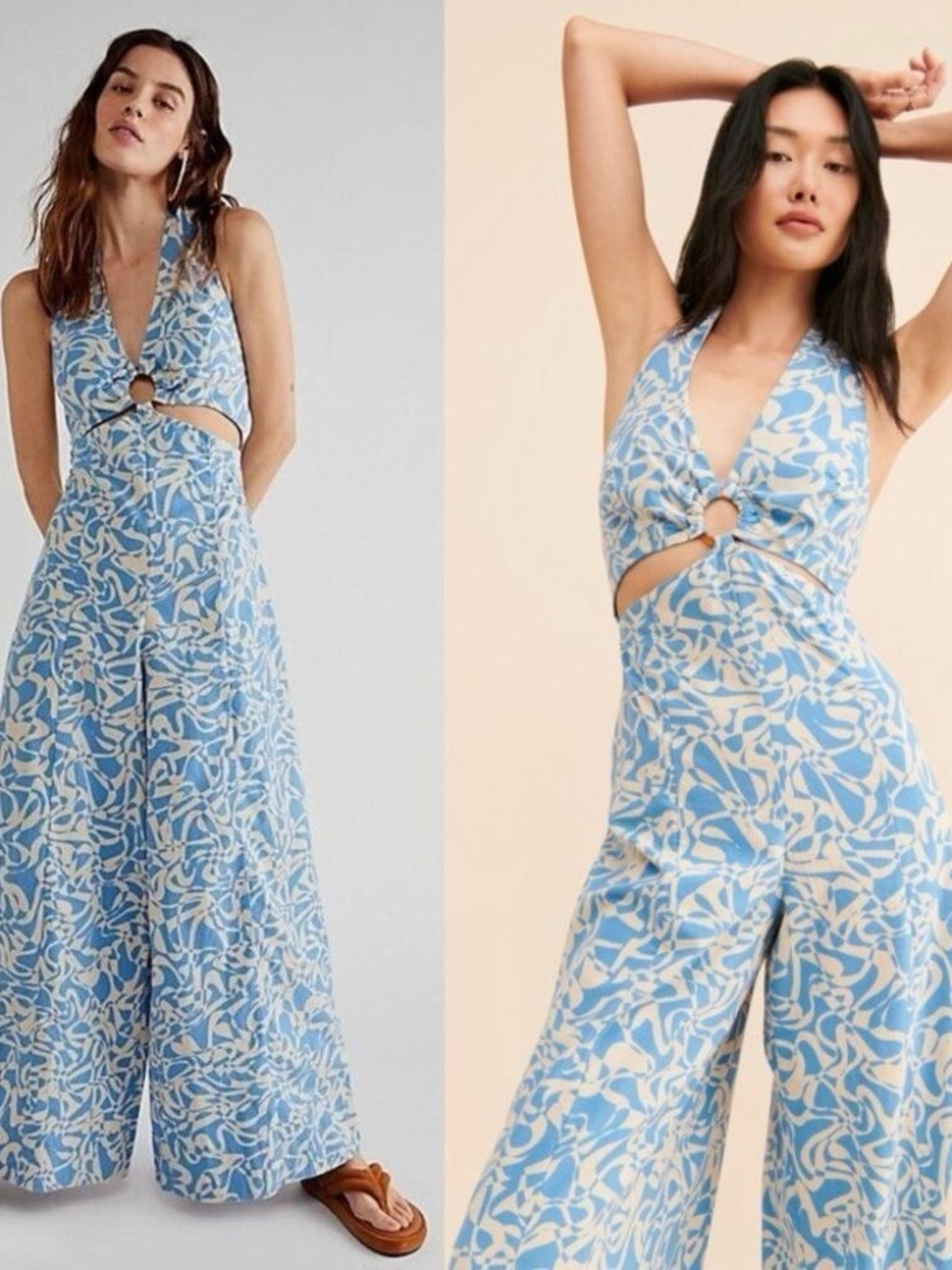 Free People: Kira Wide Leg Jumpsuit
